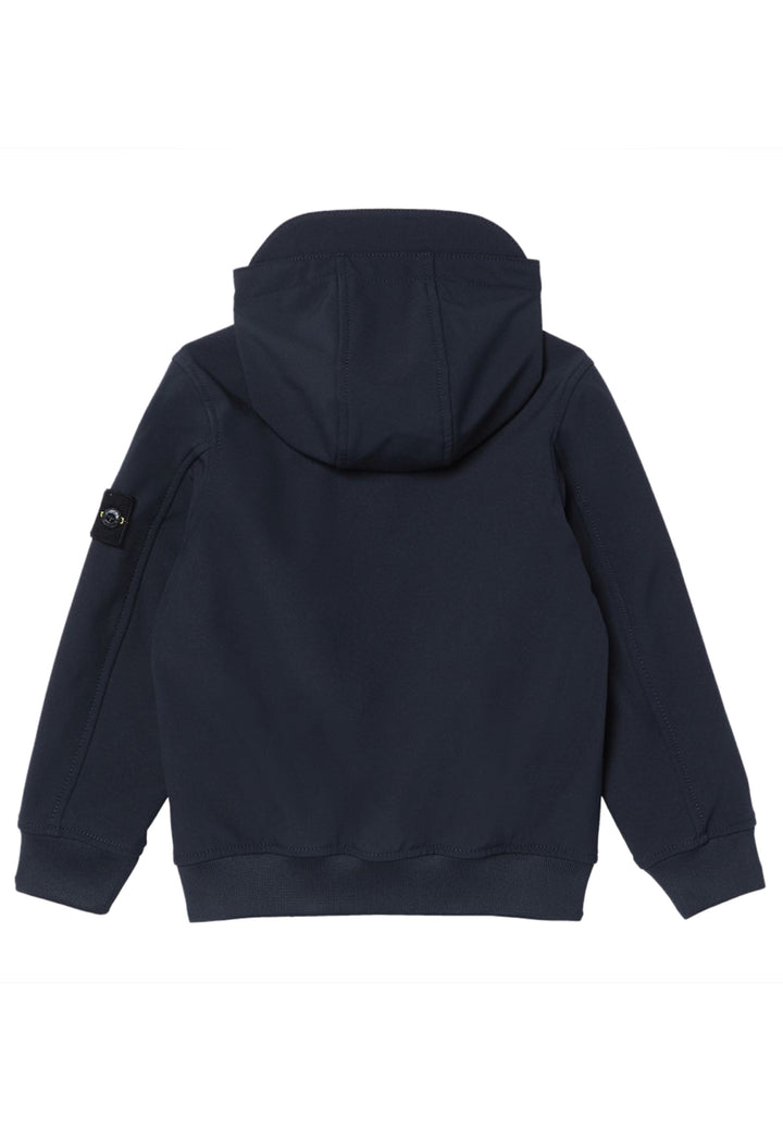 Giubbino bambino Stone Island blu navy in tessuto tecnico