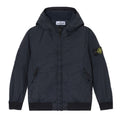 Giubbino bambino Stone Island blu in nylon