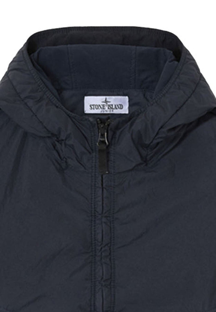 Giubbino bambino Stone Island blu in nylon