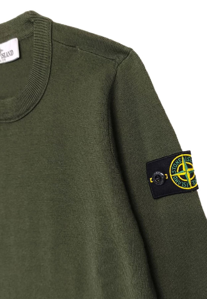 Maglia bambino Stone Island verde in lana