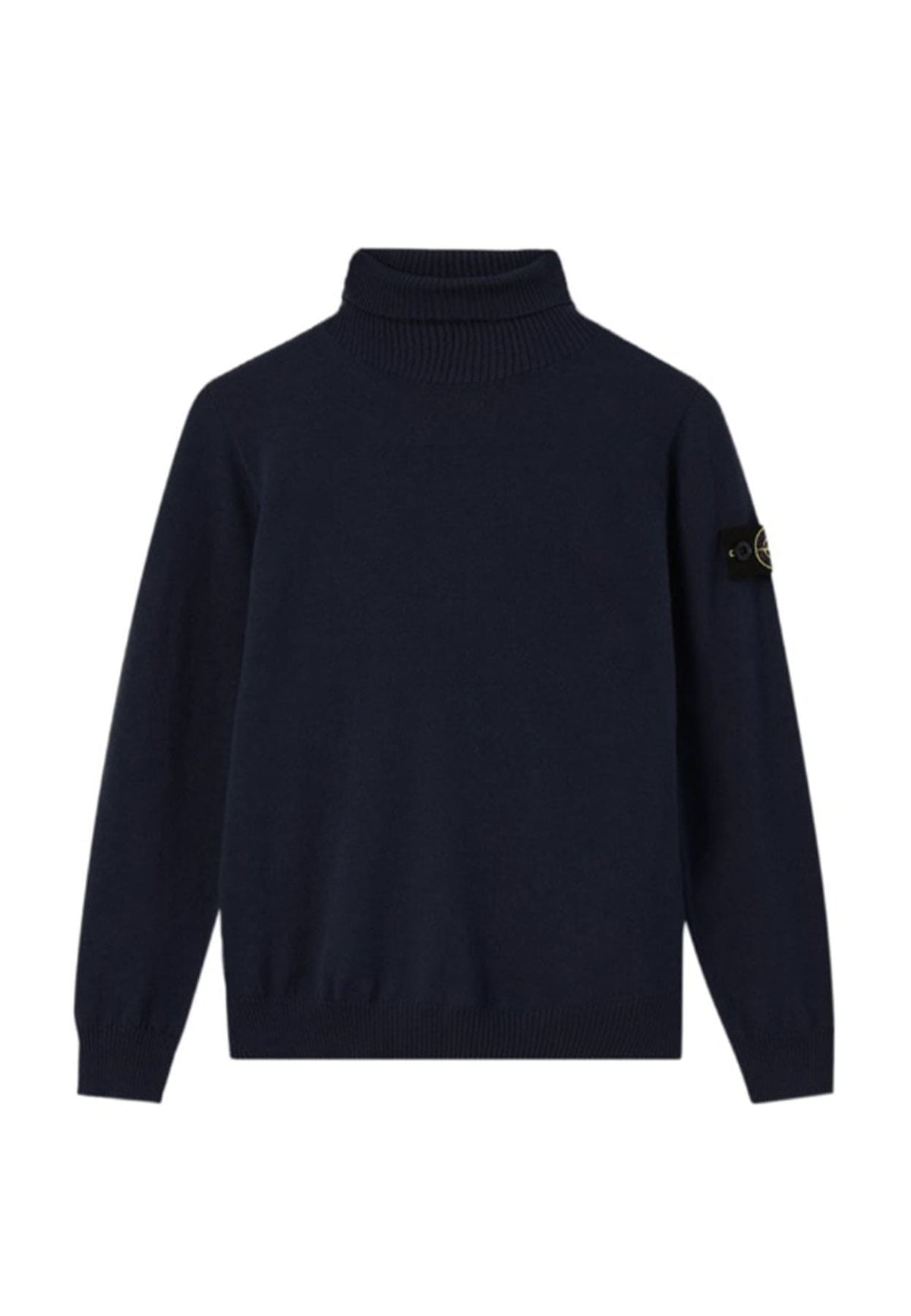 Maglia bambino Stone Island blu navy in lana