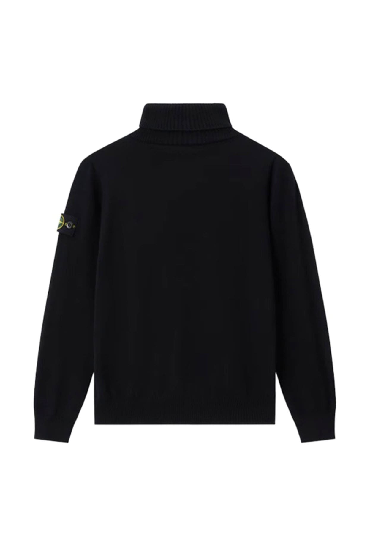 Maglia bambino Stone Island nera in lana