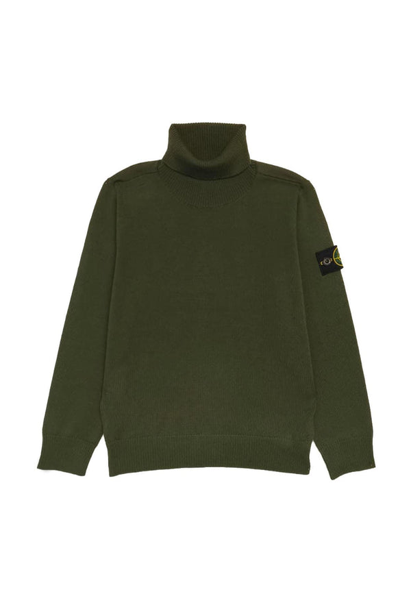 Maglia bambino Stone Island verde in lana