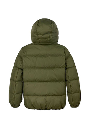 Giubbino bambinoTommy Hilfiger verde in tessuto tecnico