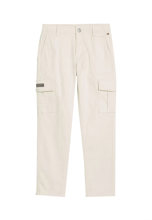 Pantalone bambino Tommy Hilfiger beige in cotone
