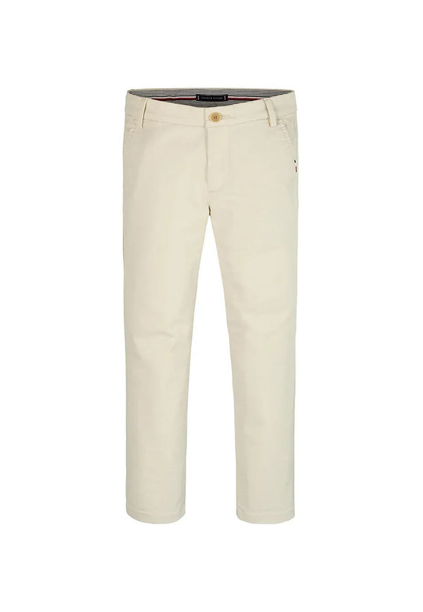 Pantalone bambino Tommy Hilfiger beige in cotone