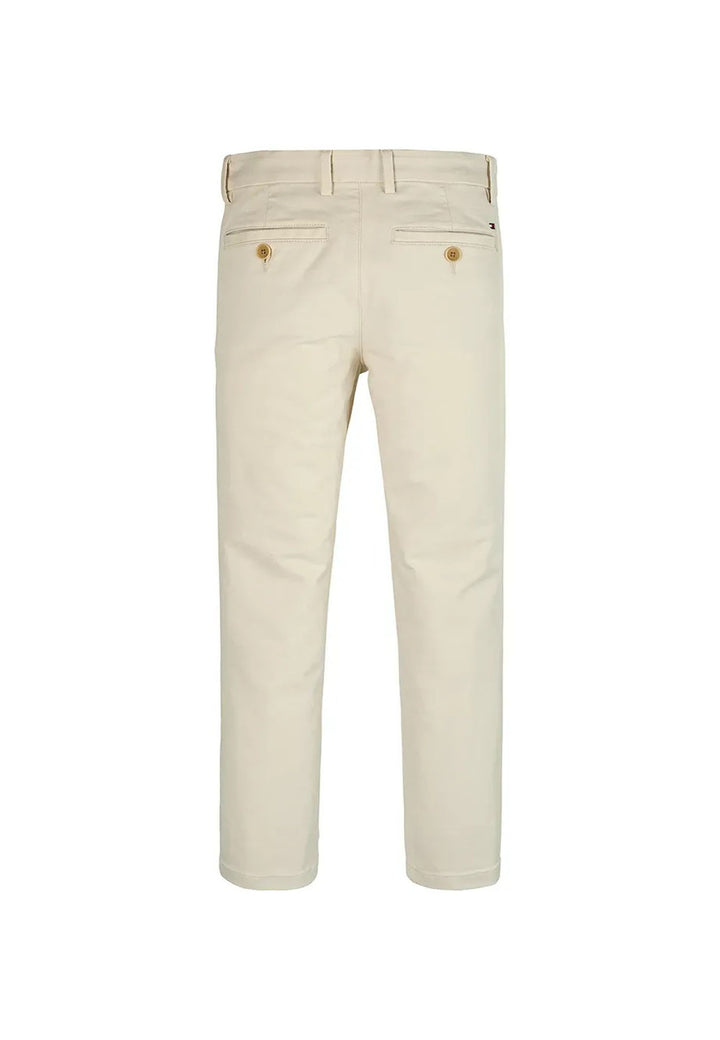 Pantalone bambino Tommy Hilfiger beige in cotone