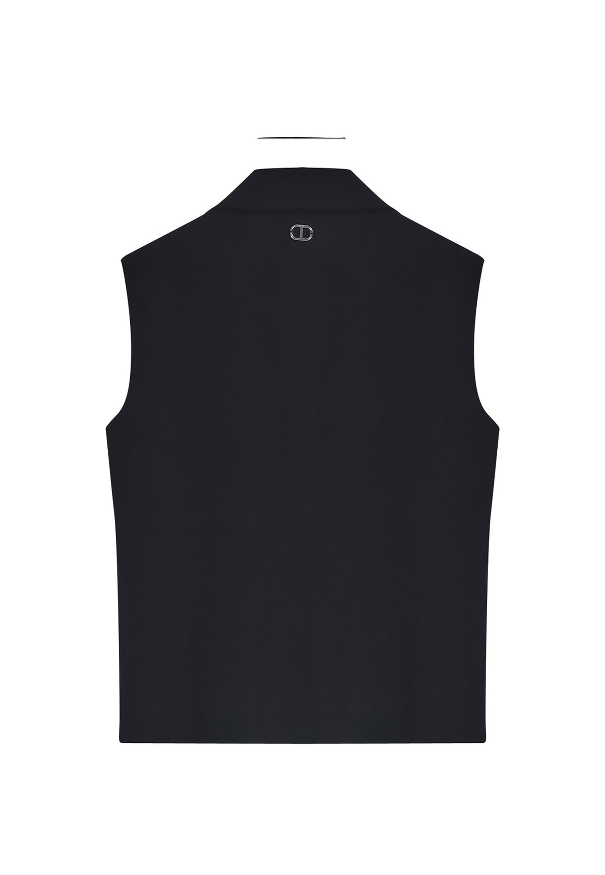 Gilet bambina Twinset nero in misto viscosa