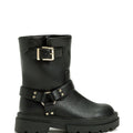 Stivaletto bambina Twinset nero effetto pelle