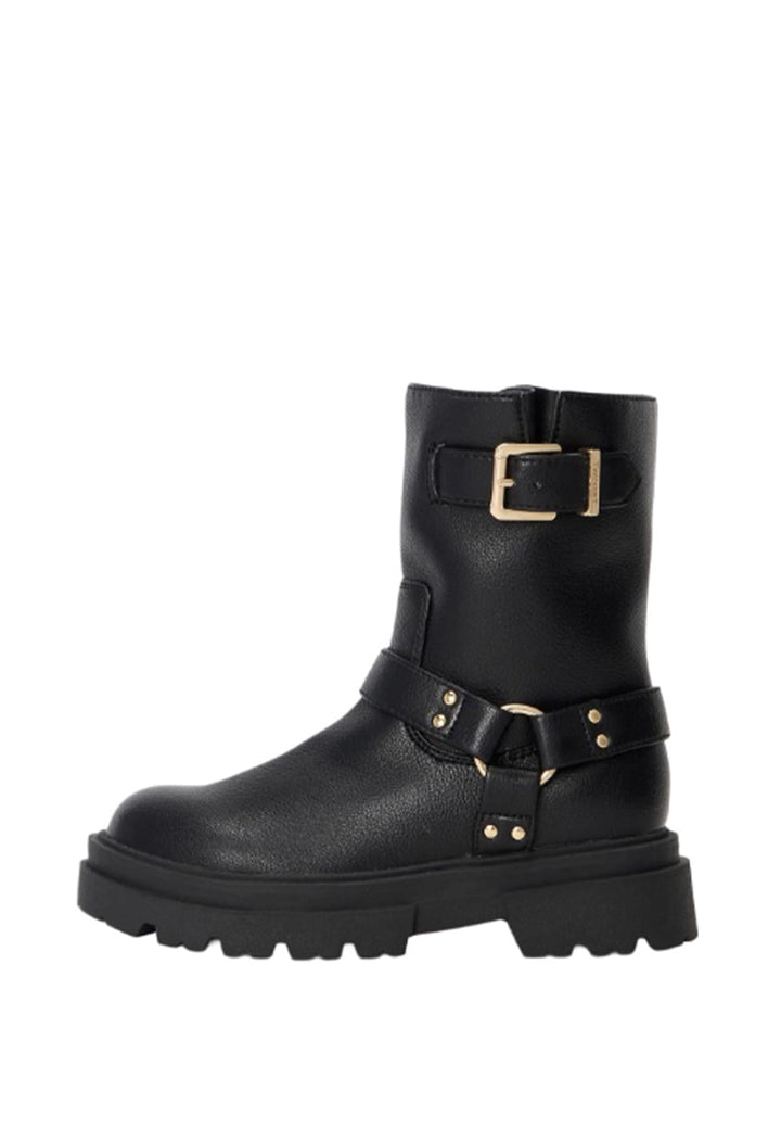 Stivaletto bambina Twinset nero effetto pelle