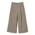 Pantalone bambina Twinset cammello in pied de poule