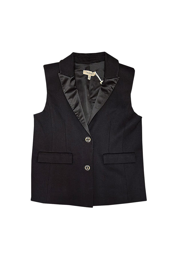 Gilet bambina Twinset nero in punto Milano