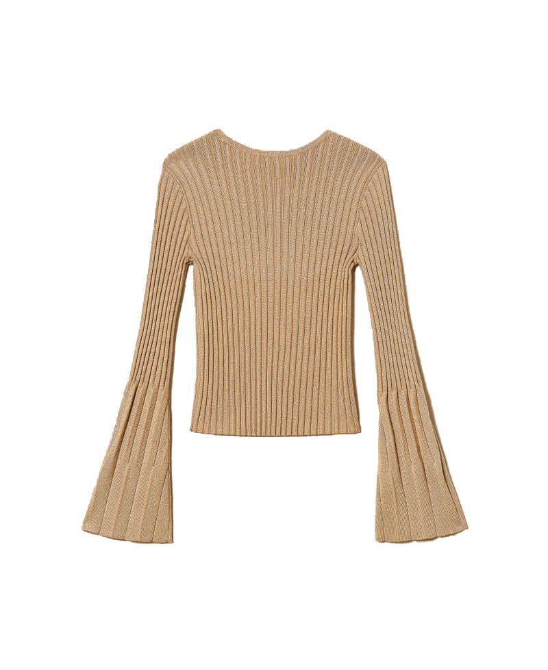 Maglia bambina Twinset oro in misto viscosa