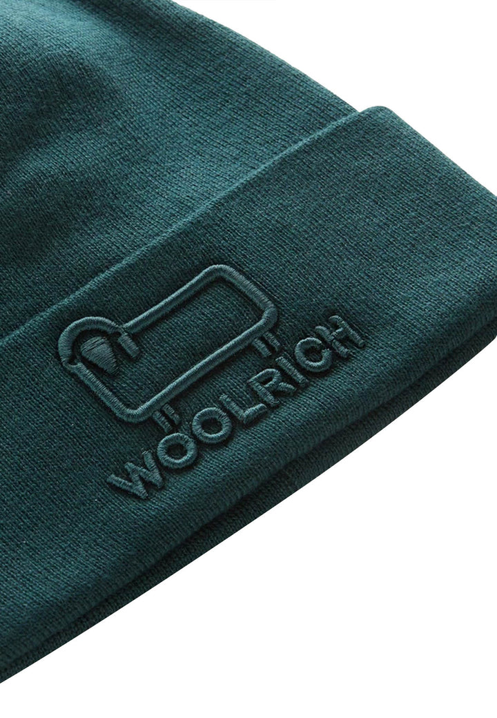 Cappello bambino Woolrich kids verde in misto lana