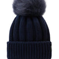Cappello bambina Woolrich kids melton blue in lana