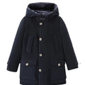 Giubbino bambino Woolrich kids Arctic Parka melton blue in tessuto Ramar
