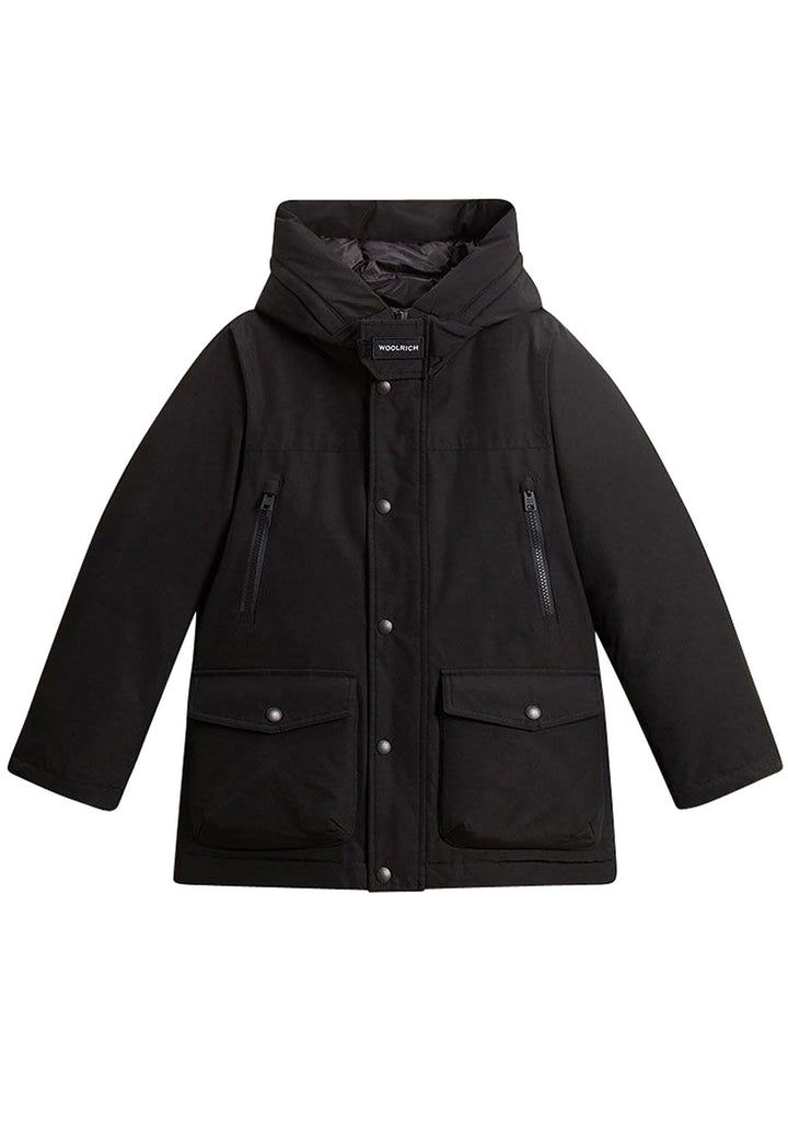 Giubbino bambino Woolrich kids New Arctic Parka Bering sea in tessuto Ramar