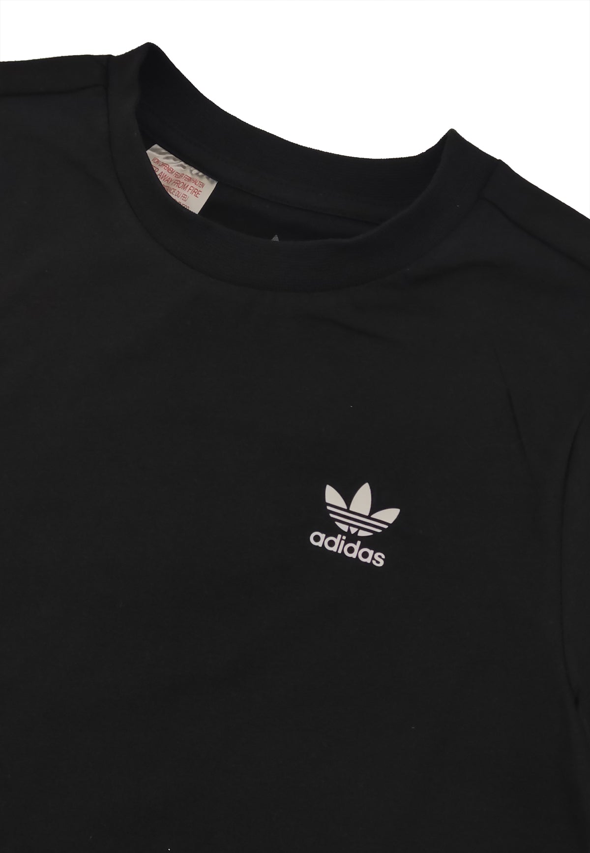 T-shirt bambino Adidas nera in cotone