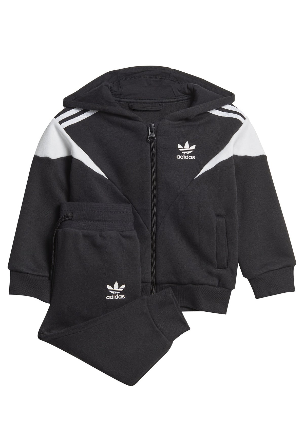 Tuta neonato Adidas nera in cotone | ViaMonte Shop