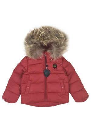 Giubbino neonato Blauer rosso in nylon | ViaMonte Shop