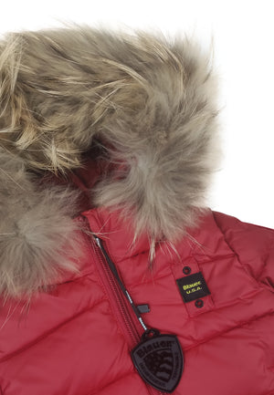 Giubbino neonato Blauer rosso in nylon | ViaMonte Shop