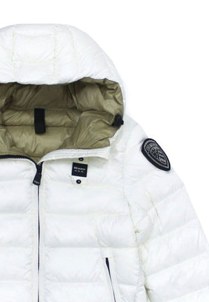 Giubbino Charme bambina Blauer bianco in nylon
