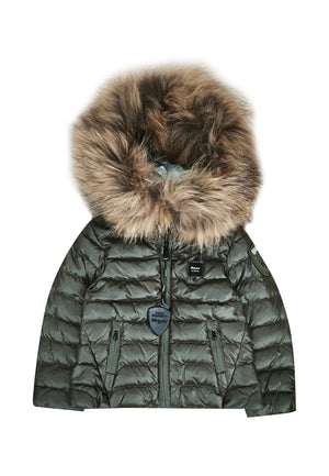 Giubbino bambina Blauer Kristin verde in nylon