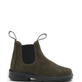 Tronchetto bambino Blundstone dark olive in pelle