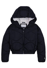 Giubbino bambina Calvin Klein Jeans nero in nylon | ViaMonte Shop