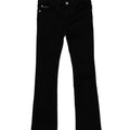 Pantalone bambina Calvin Klein Jeans nero in denim di cotone | ViaMonte Shop