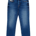 Jeans bambina Diesel blu in denim di cotone