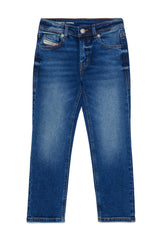 Jeans bambina Diesel blu in denim di cotone