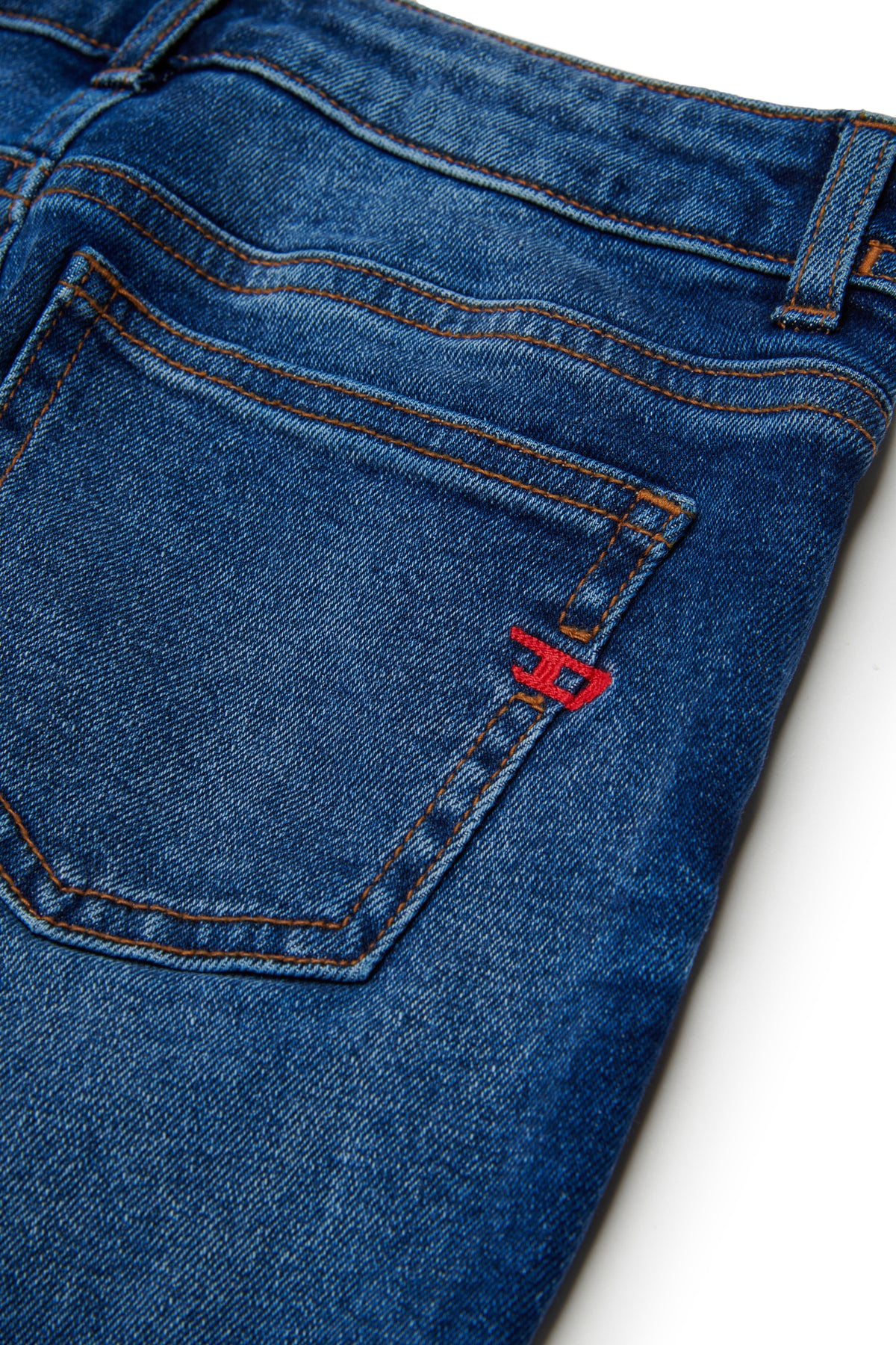 Jeans bambina Diesel blu in denim di cotone