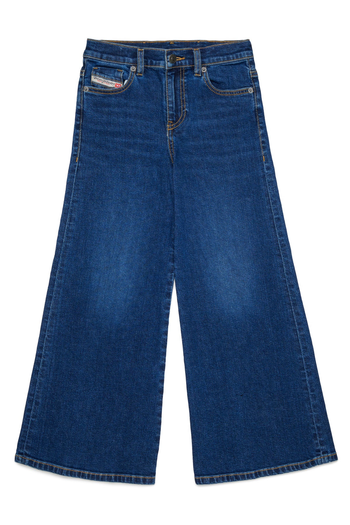 Jeans 1978 flare fit bambina Diesel blu in cotone stretch