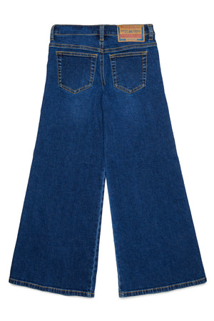 Jeans 1978 flare fit bambina Diesel blu in cotone stretch