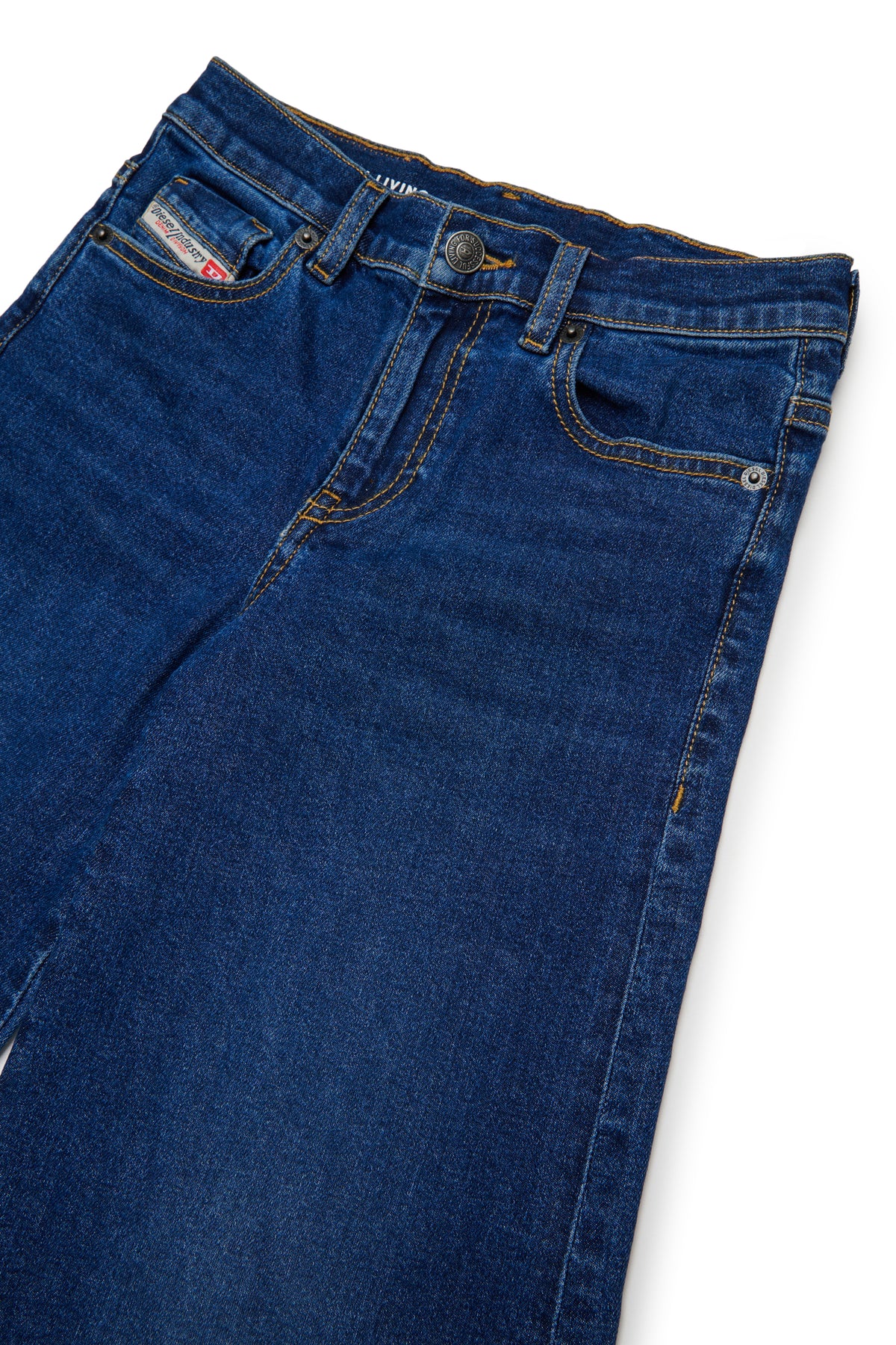 Jeans 1978 flare fit bambina Diesel blu in cotone stretch