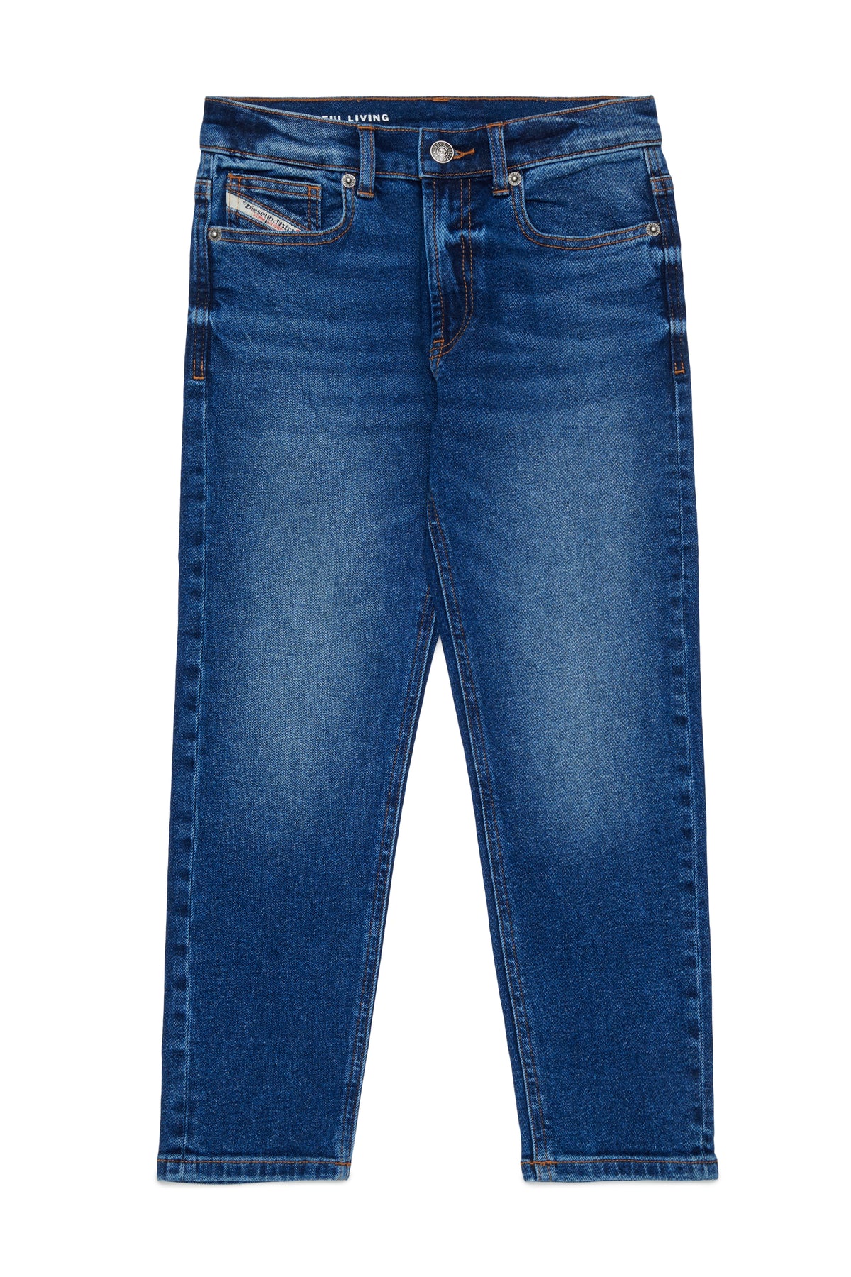 Jeans d-Lucas bambino Diesel blu in denim stretch