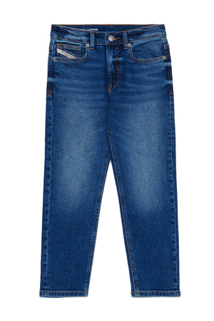 Jeans d-Lucas bambino Diesel blu in denim stretch