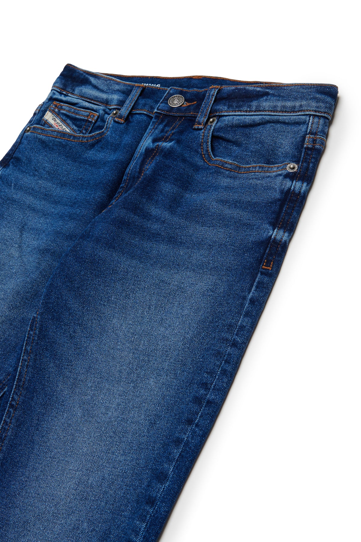 Jeans d-Lucas bambino Diesel blu in denim stretch