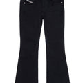 Jeans bootcut d-Arry bambina Diesel nero in denim