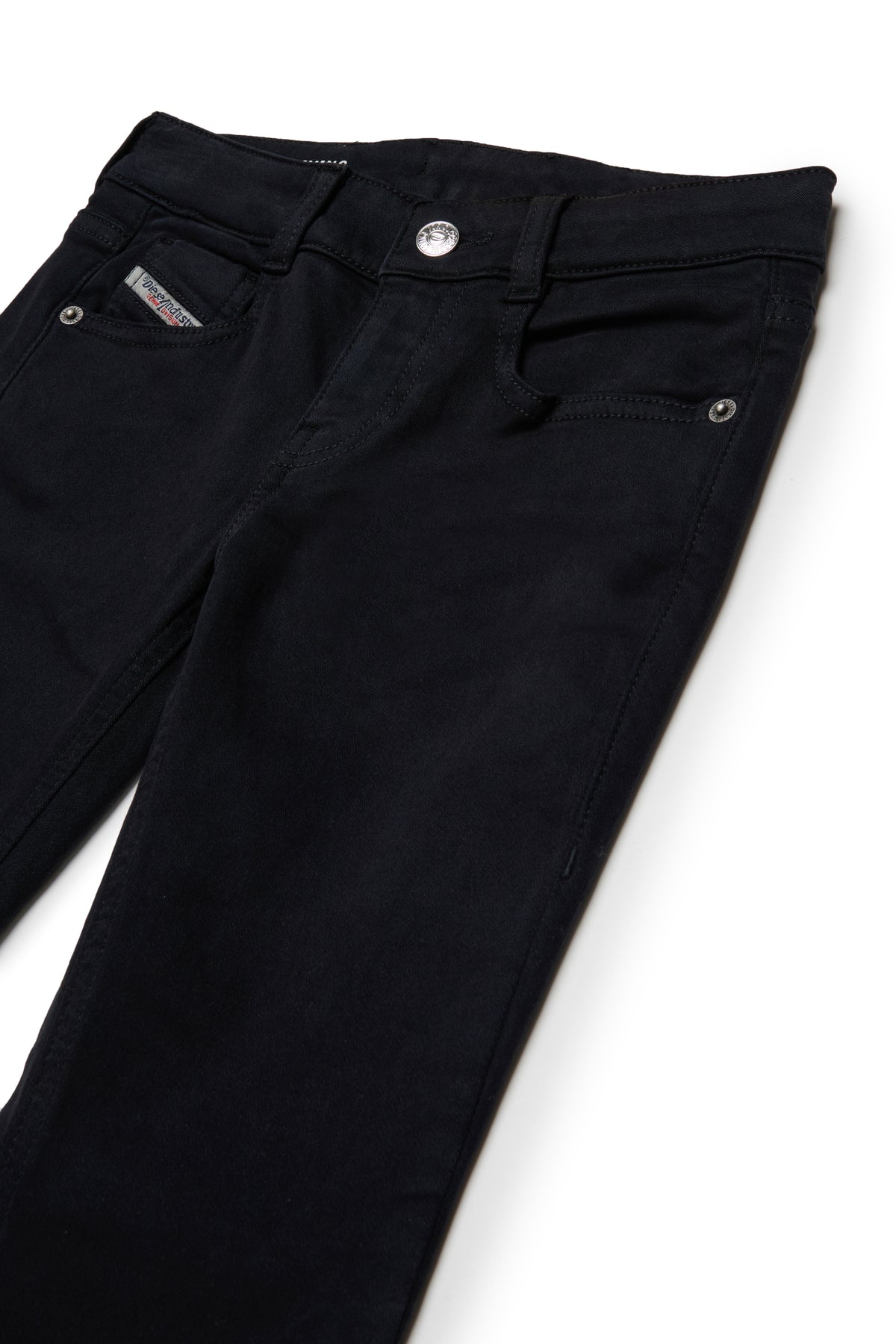 Jeans bootcut d-Arry bambina Diesel nero in denim