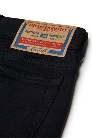 Jeans bootcut d-Arry bambina Diesel nero in denim
