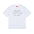 T-shirt bambino Diesel bianca in cotone | ViaMonte Shop