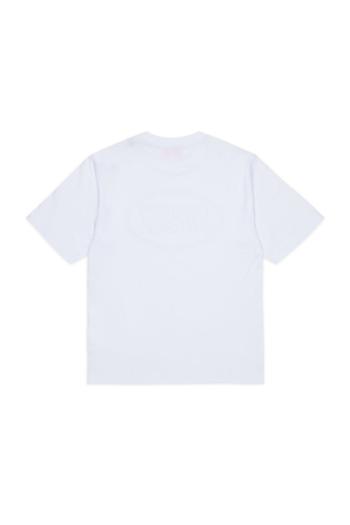 T-shirt bambino Diesel bianca in cotone | ViaMonte Shop
