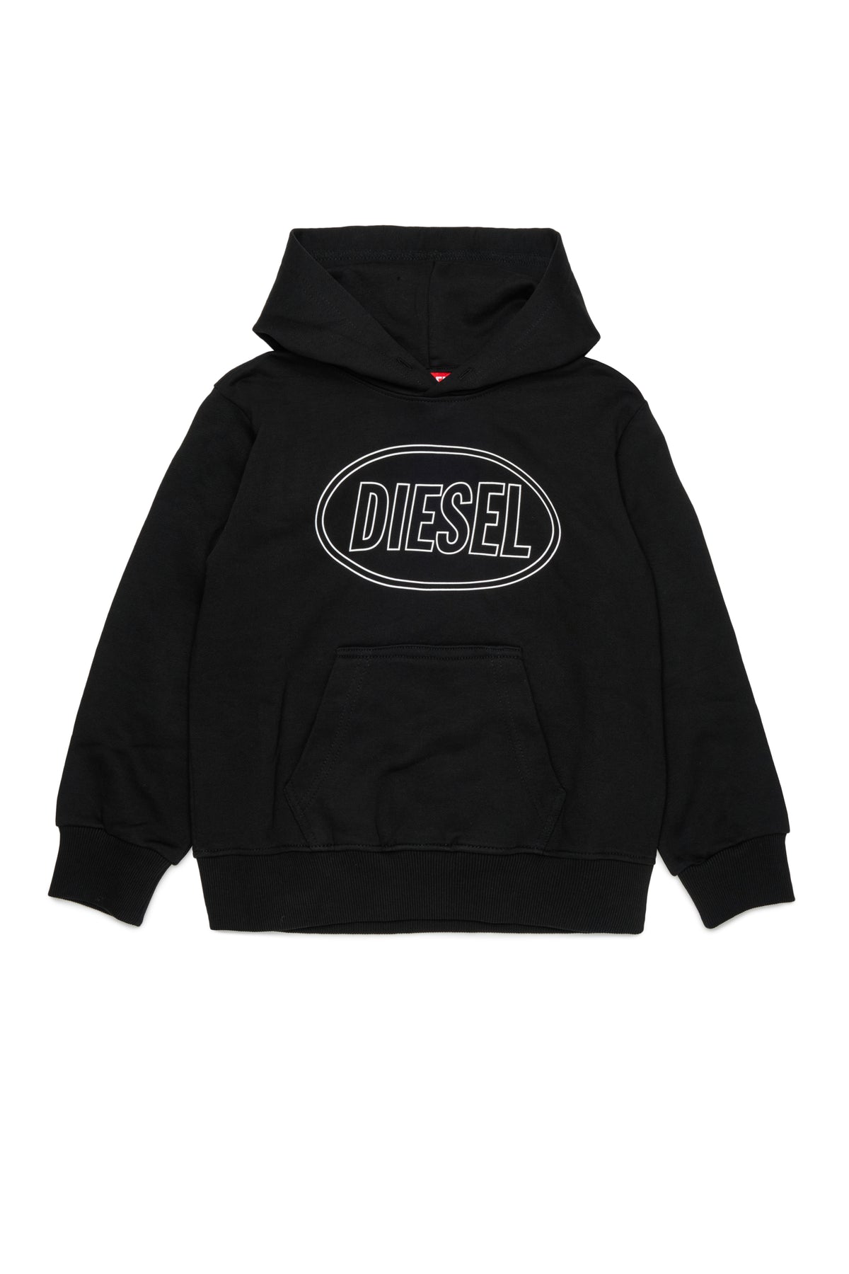 Felpa bambino Diesel nera in cotone