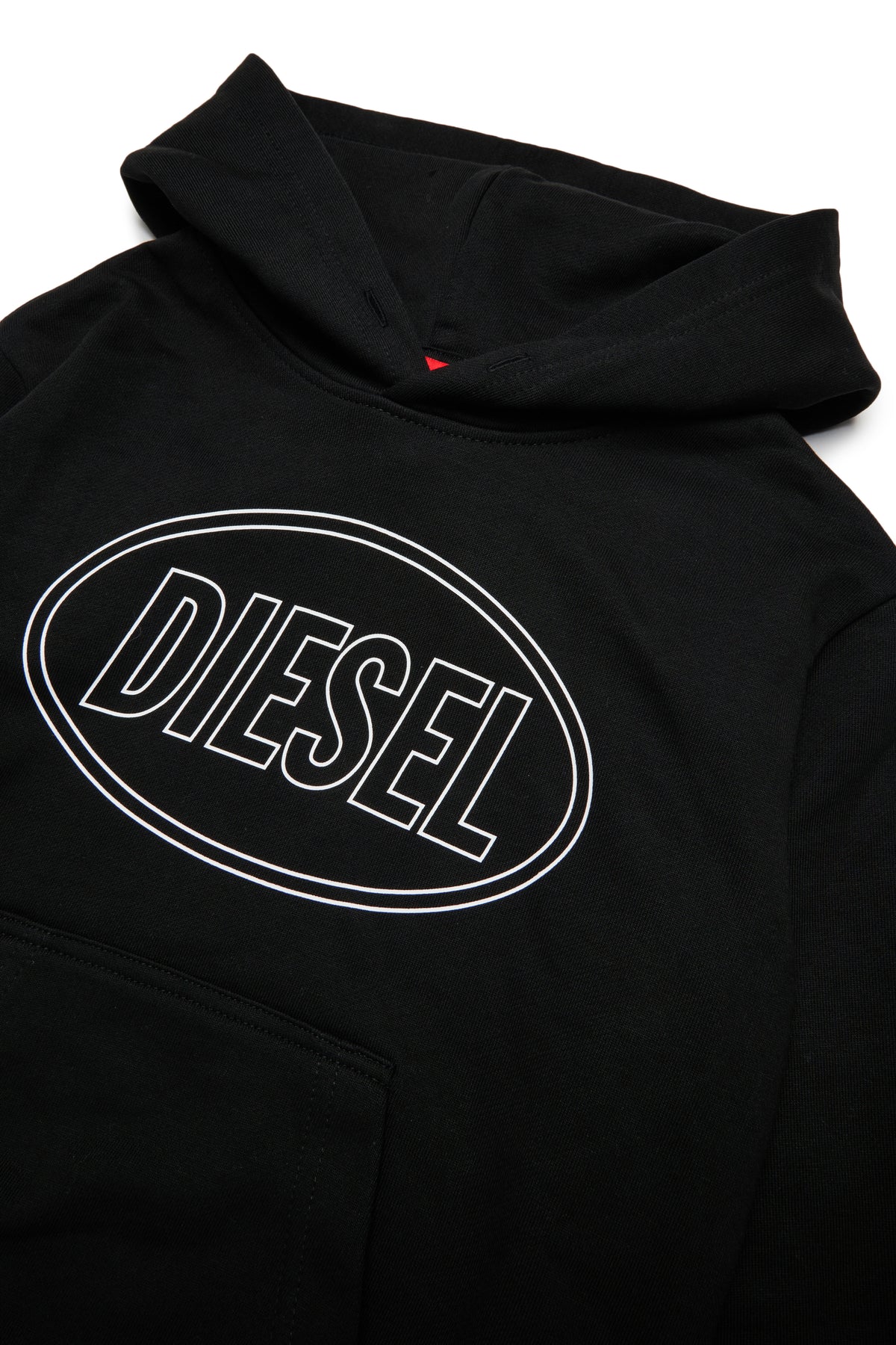 Felpa bambino Diesel nera in cotone