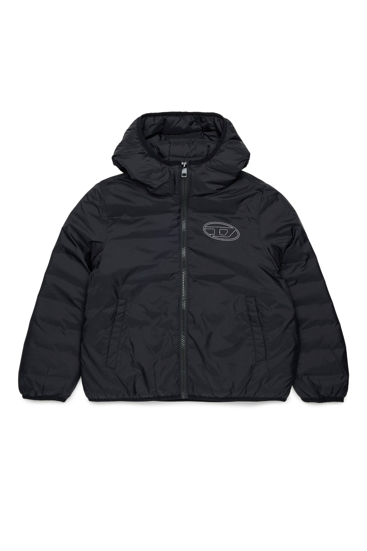 Giacca Josipls bambino Diesel nera in nylon | ViaMonte Shop