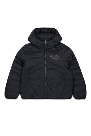 Giacca Josipls bambino Diesel nera in nylon | ViaMonte Shop