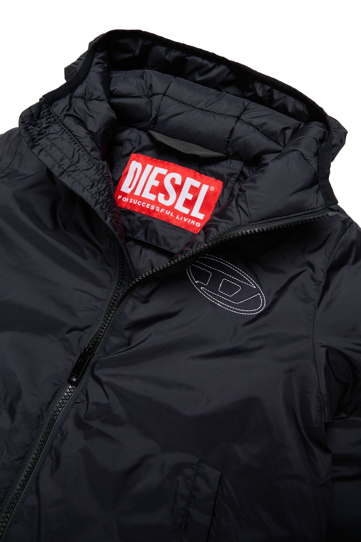 Giacca Josipls bambino Diesel nera in nylon | ViaMonte Shop