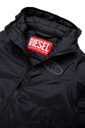 Giacca Josipls bambino Diesel nera in nylon | ViaMonte Shop